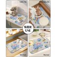 thumbnail image 6 of Blue Spring Floral Dish Drying Mat for Kitchen Counter,Super Absorbent Quick Dry Coffee Bar Mat Pad Diatomaceous Sink Mat Non Slip Dish Drainer Mat 16x18 Vintage Watercolor Summer Flower Botanical, 6 of 6