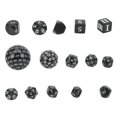 thumbnail image 1 of Ensemble de dés Polyédriques 15 Pcs D3-D100 Ensemble de dés de Jeu pour Jeux de Table Portable DND Jeu de Rôle Ensemble de dés Décoratif Ensemble de dés de Jeu, 1 of 7