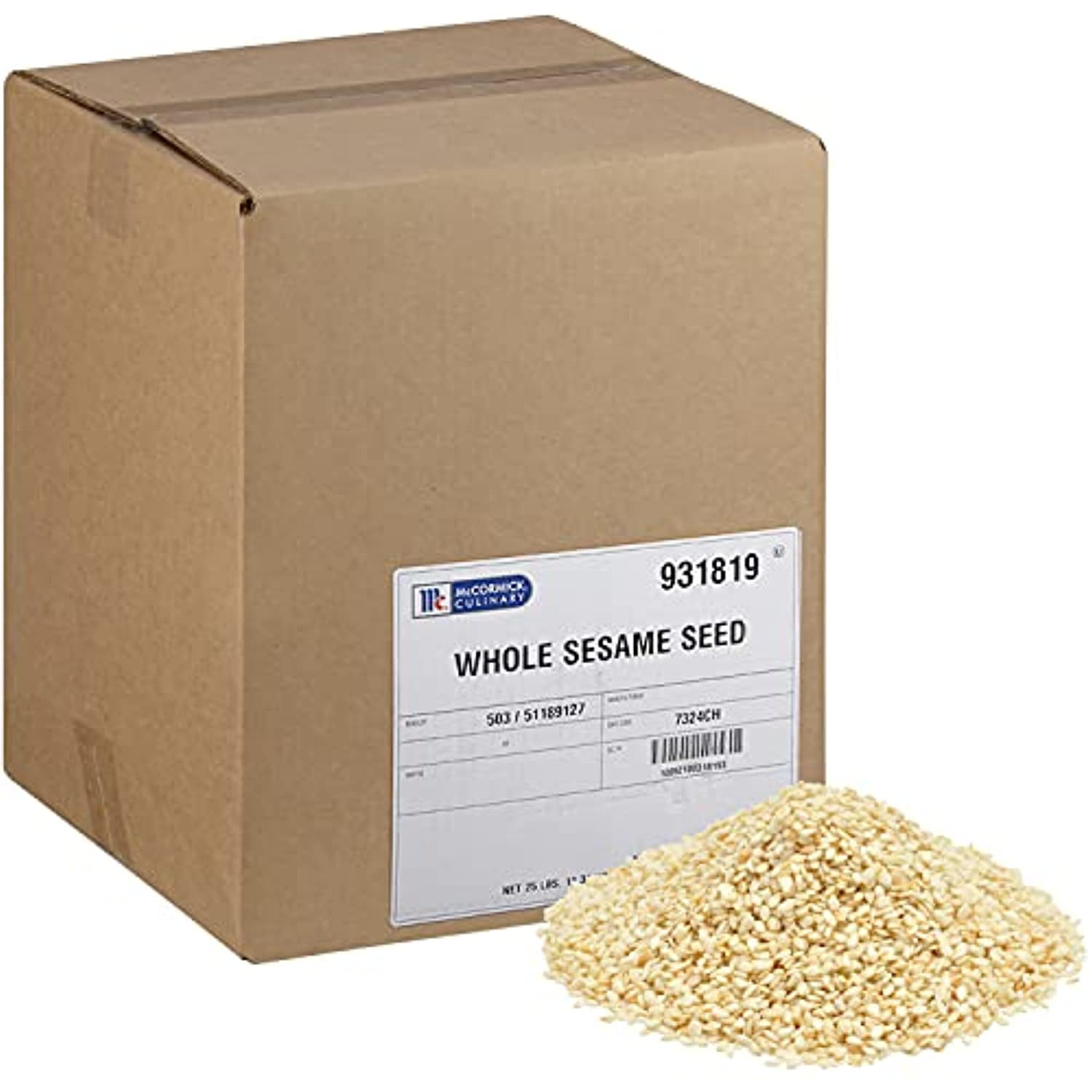 Mccormick Culinary Whole Sesame Seed 25 Lbs 2360