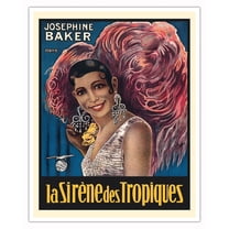 Siren of the Tropics (La Sirene des Tropiques) - Starring Josephine Baker - Vintage Film Movie Poster c.1929 - Fine Art Matte Paper Print (Unframed) 16x20in