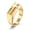 Gold color, variant on Classic Cross Signet Rings for Men Fashion 14K Yellow Gold Geometric Rectangular Ring Christian Jewelry