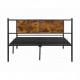 thumbnail image 5 of Queen Size metal platform bed frame,no box spring needed,black for master bedroom, 5 of 14