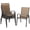 Brown, variant on Nuu Garden Set of 4 Patio Dining Chairs, Outdoor Stackable Chairs for All Weather, Breathable Textilene Outdoor Armchair Set, Brown