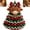 U5-Highland Cow, variant on Crochet Animal Christmas Tree DIY Kit Christmas DIY Crochet Kit for Beginners Handmade Christmas Ornament Craft Supplies Holiday Decor Gift for Adults Craft Lovers,Dog
