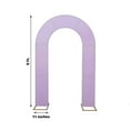 thumbnail image 3 of Efavormart 7ft Lavender Spandex Fitted Open Arch Backdrop Cover, Double-Sided U-Shaped Wedding Arch Slipcover, 3 of 5