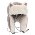 thumbnail image 3 of Orejeras cálidas para mujer, gorro grueso con orejeras, algodón cálido a prueba de frío, Gorro con orejas de gato, gorro ruso para invierno, 2022, 3 of 4