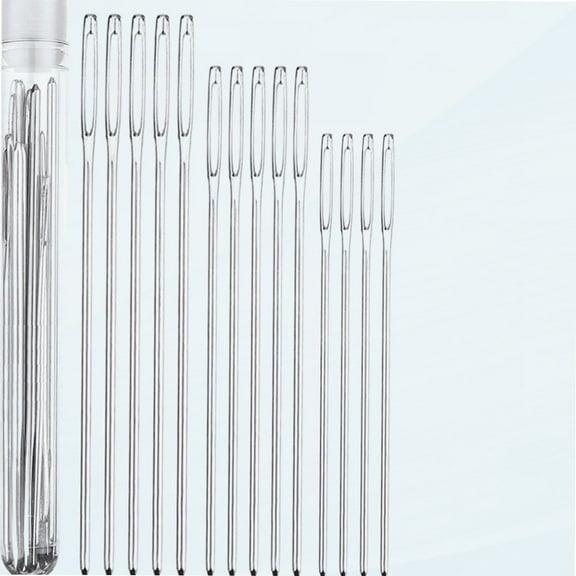 Tapestry Needles Five Sizes 14, 16, 18, 20, 24 - Large Eye Blunt Needles 25 Pcs for Cross Stich and More