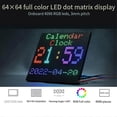 thumbnail image 1 of for LED Dot Display RGB Color LED Application Screen Brightness Adjustable HUB75 Interface Module, 1 of 5