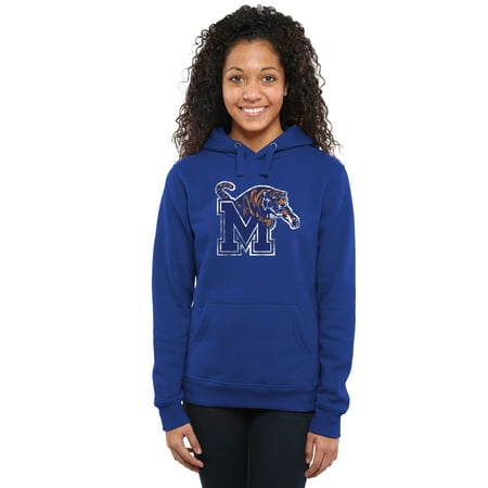 Memphis Tigers Women's Classic Primary Pullover Hoodie - Royal Blue