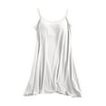 thumbnail image 4 of Built in Bra Nightgown for Women Soft Sleepwear Adjustable Spaghetti Strap Sleepshirt Summer Casual Sleeveless Nightdress, 4 of 5