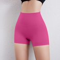 thumbnail image 5 of Only Moment Womens Shorts Blended Fabric High Waisted Work Travel Pants with Pockets Stretchy Business Casual Slacks Yoga Shorts for Wowomen Hot Pink,M, 5 of 9