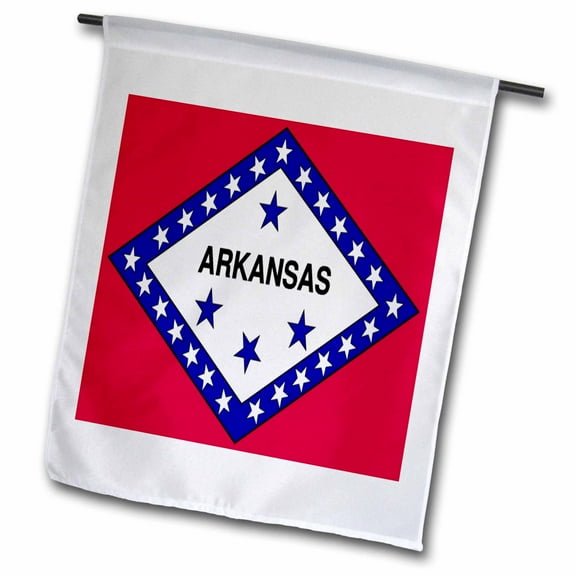 3dRose, State Flag Of Arkansas, 12 x 18 inch Garden Flag