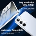 thumbnail image 4 of Casetego (2+2 Packs) For Samsung Galaxy S25 Privacy Screen Protector and Camera Lens Protector 6.2 Inch,Fingerprint Unlock,Anti Spy,9H Hardness,Alignment Frame, 4 of 9