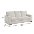 thumbnail image 5 of Benjara Meil 84 Inch Sofa, Beige Chenille, Nailhead Trim, Foam Cushions, Solid Wood, 5 of 5