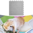 thumbnail image 6 of FITYLE Rabbit Feet Pad Bunny Resting Mat with Hole Washable Durable 30x30cm for Kitten Puppy Leak Water Design Small Animal Cage Mat gray, 6 of 9