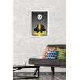 thumbnail image 2 of NFL Pittsburgh Steelers - S. Preston Mascot Steely McBeam 20 Wall Poster, 14.725" x 22.375", Framed, 2 of 3