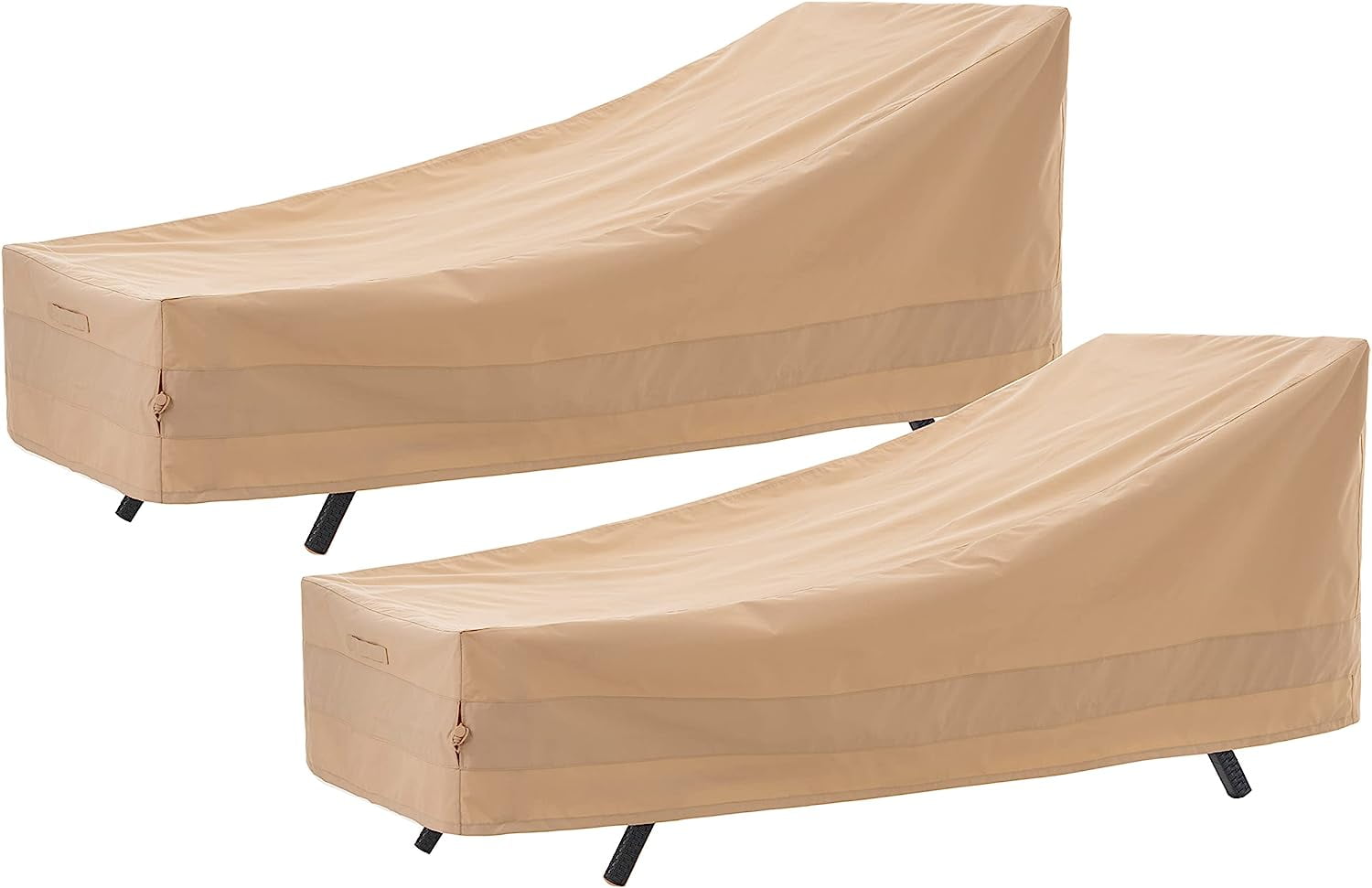 BOTUI Outdoor Waterproof Patio Chaise Lounge Covers, UV Resistant