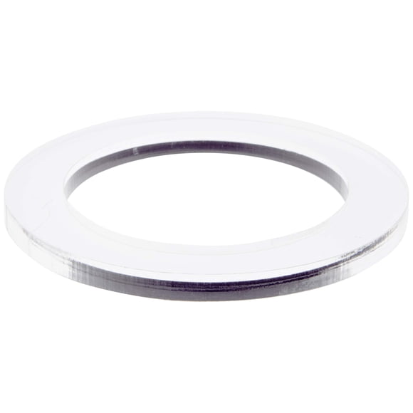 Plymor Clear Acrylic Egg, Marble, Ball or Sphere Thin Display Holder Stand, 0.375" H x 5" W (3 Pack)