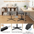 thumbnail image 6 of Topcobe Criss Cross Legged Chair No Wheels 120° Rocking Adjustable Height, Modern Chair for Living Room, Bedroom, Balcony-Gray, 6 of 7