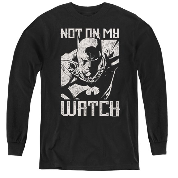 Batman - Watch - Youth Long Sleeve Shirt - Large