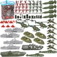 thumbnail image 1 of Set militar de 3 nutrias para hombre del ejército, 360 piezas, con portaaviones, 1 of 9