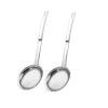 PEONAVET Colander Spoon Stainless Steel Oil Colander Spoon Multi-functional Filter Spoon Stainless Steel Fine Mesh Oil Skimmer Strainer Net