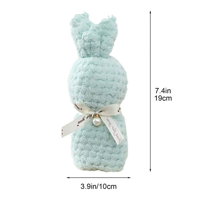 Serviette Tricotée Ananas Cadeau Compagnon Lapin