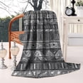 thumbnail image 3 of Black Geometric Striped Pattern Blanket,Comfortable Soft Flannel Throw Blanket,All Season,Warm Lightweight Blankets for Sofa Bed Couch Living Room Chair,50"x60", 3 of 4