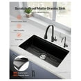 thumbnail image 2 of 33 Inch Granite Kitchen Sink, Undermount Single Bowl Drop-In Basin with Accessories for RV Bar Kitchen, 2 of 9