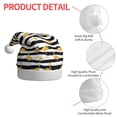 thumbnail image 4 of Haiem Gold Flamingo Pattern Santa Hat Confortable Velvet Christmas Hat for Christmas Party Favors Fit for Adults Men Women, 4 of 6