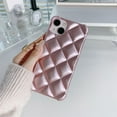 thumbnail image 5 of Plaid Solid Color Luxury Four Corners Anti Drop TPU Case Compatible with iPhone Case (Pink,iPhone 15 Pro), 5 of 7