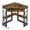 Antique Brown, variant on VECELO Corner Computer Desk with Charging Station, 90 Degree Triangle Writing Study Table with Keyboard & Storage Shelves for Small Space, Black