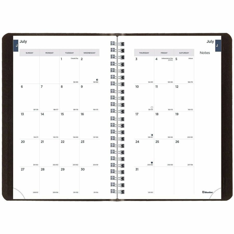 Blueline Weekly Academic Planner (ca101blk)