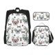 thumbnail image 1 of Easygdp Cute French Bulldog Mochila para Niños y Niñas con Set de Caja de Almuerzo y Estuche para Lápices 3 en 1, Mochila Escolar Estampada para Adolescentes, 1 of 7
