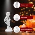 thumbnail image 2 of (2 Pack) Gothic Rose Skeleton Hand Desktop Decoration Unique Home Eccentric Collectible ABS Art Sculpture for Personality Display, 2 of 6