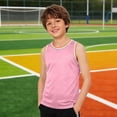 thumbnail image 7 of Ceisia Kids' Basketball Jersey Tank Top Assorted Colors for Sports and Casual Wear Pink 3-4Years Gifts for Father, 7 of 7