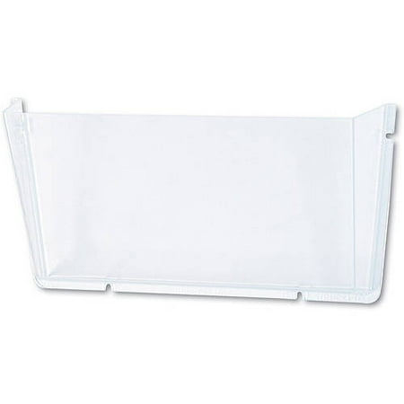 deflecto Unbreakable Docupocket Single Pocket Wall File, Letter, Clear
