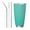 Straw Three-piece Set, variant on Rateoe Turquoise Glitter Printed Car Guy Gifts for Men Women Tumbler - 20oz/590ml Vacuum Insulated Stainless Steel Travel Tumbler Cups with Lid & Straw-Straw Two-piece Set