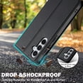 thumbnail image 6 of Flip Wallet Case for Samsung Galaxy A54 5G with Credit Card Slot, PU Leather Slim Phone Case for Women Men with Stand Shockproof Protective Back Cover for Samsung Galaxy A54 5G, Black, 6 of 6
