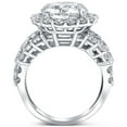 thumbnail image 2 of Pompeii 6 1/2Ct Diamond Halo Engagement Ring Lab Grown in 14k White or Yellow Gold, 2 of 6
