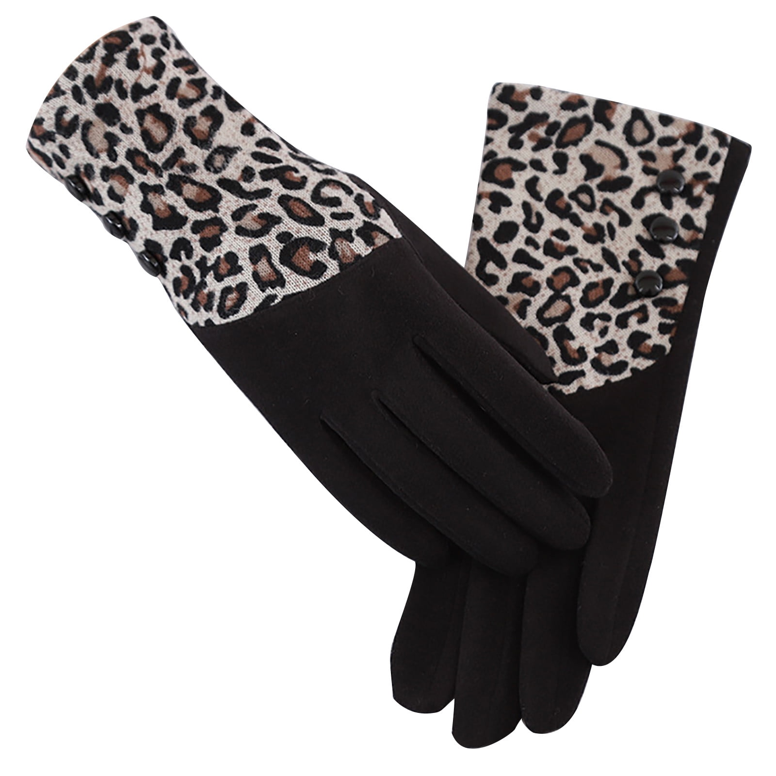 Winter Gloves Women Women's Leopard Print Gloves With Fleece T-ouch Screen  For Index Finger Gloves for Women | Walmart Canada