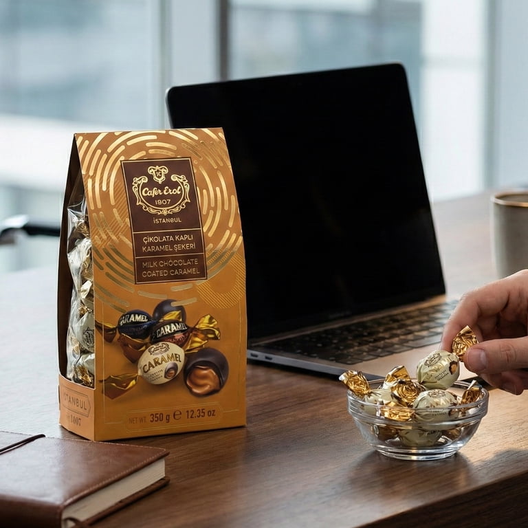 Sekerci Cafer Erol Turkish Milk Chocolate Coated Caramel Candy