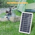 thumbnail image 1 of Solar 2W 5V Portable Solar Charger Waterproof Solar Panel Charger for Camping with Micro USB Plug for Charging Mobile Phones Mini Fans LED Light Home Monitor Camera, 1 of 7