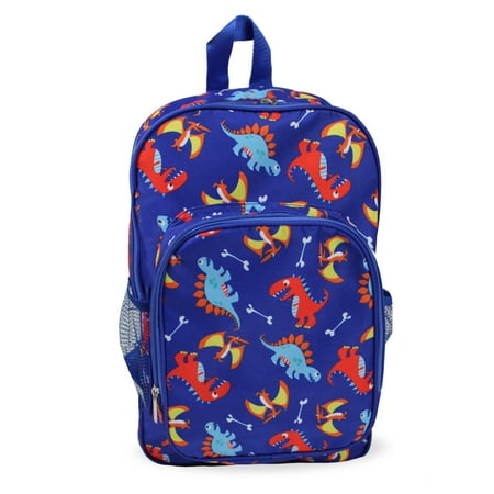 Keeli Kids Blue Dinosaur School Backpack for Preschool Kindergarten Elementary School Book Bag Girls and Boys in Blue