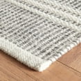 thumbnail image 3 of Dash & Albert Malta Handwoven Wool Rug, 2' 6" x 8', Grey, 3 of 6
