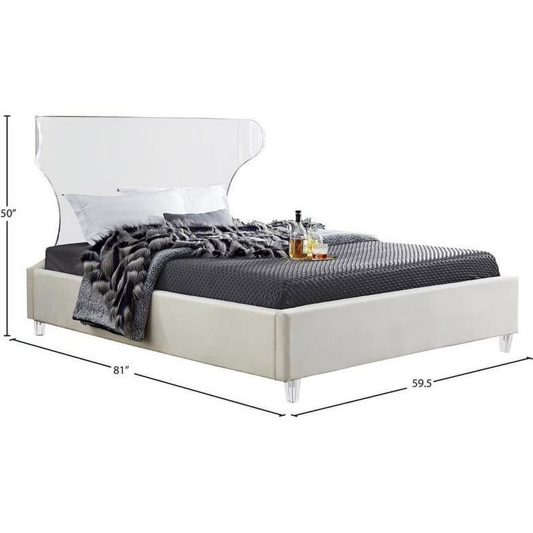 Meridian Furniture Ghost Velvet Full Bed Meridian Furniture Ghost Velvet Full Bed