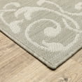 thumbnail image 3 of Avalon Home 5' x 7' Gray and Taupe Floral Medallion Outdoor Rug, 3 of 10