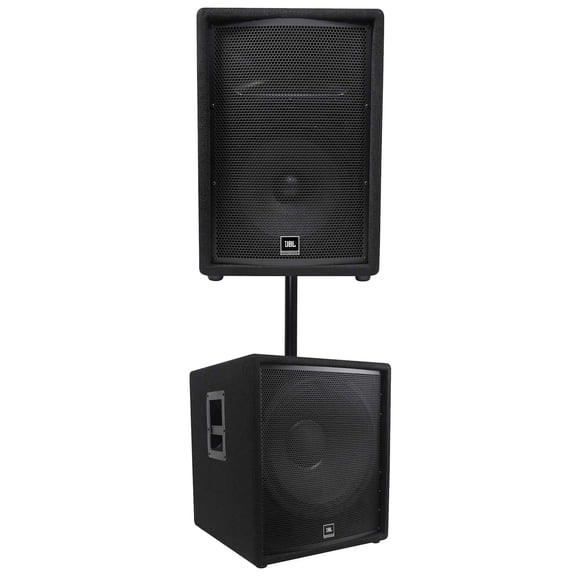 JBL JRX212 1,000 Watt 12" 2-Way DJ P/A Speaker 18" 1,400w Subwoofer Pro Sub