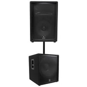 JBL JRX212 1,000 Watt 12" 2-Way DJ P/A Speaker+18" 1,400w Subwoofer Pro Sub