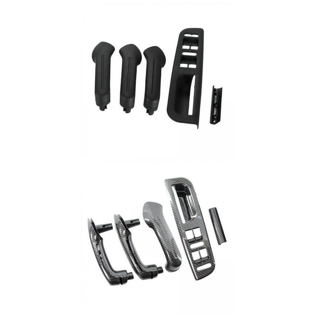 2 cubiertas de de agarre de puerta interior, embellecedores de , plástico ABS, bisel de interruptor, s de puerta interior de automó Yotijar cubierta de la manija del coche
